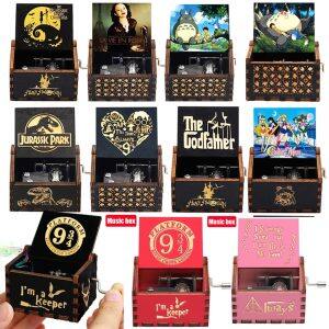 52 Kinds Music Box Pink White Blue Black Wood You Are My Sunshine The Godfather Music Box Musica Theme Birthday Gift