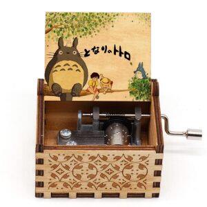 New Totoro Howl’s Moving Castle Wood Music Box Anime Song To My Daughter Birthday Christmas Gift Romantic Gifts For Girlfriend
